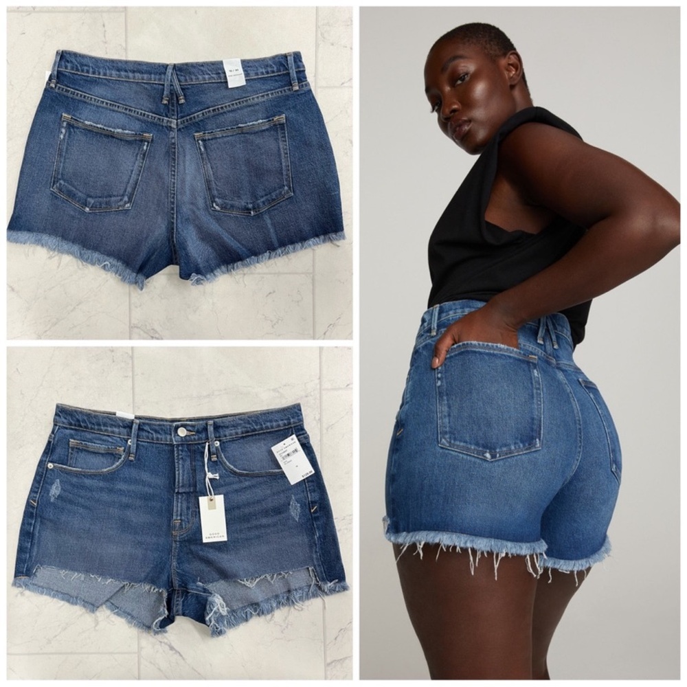 Good American Good 90’s Cut Off Shorts